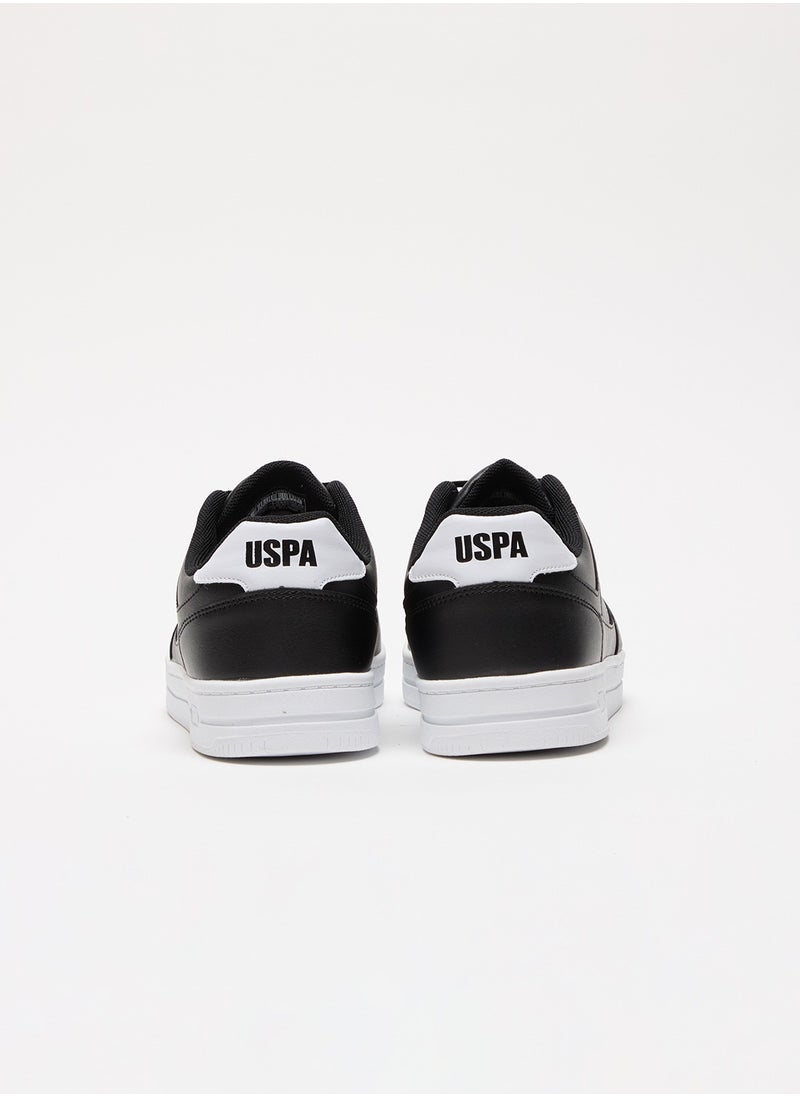 U.S. Polo Assn. Men's Black Low-Top Sneakers - Classic Lace-Up Design, Comfortable for Everyday Outfits  - Image 3
