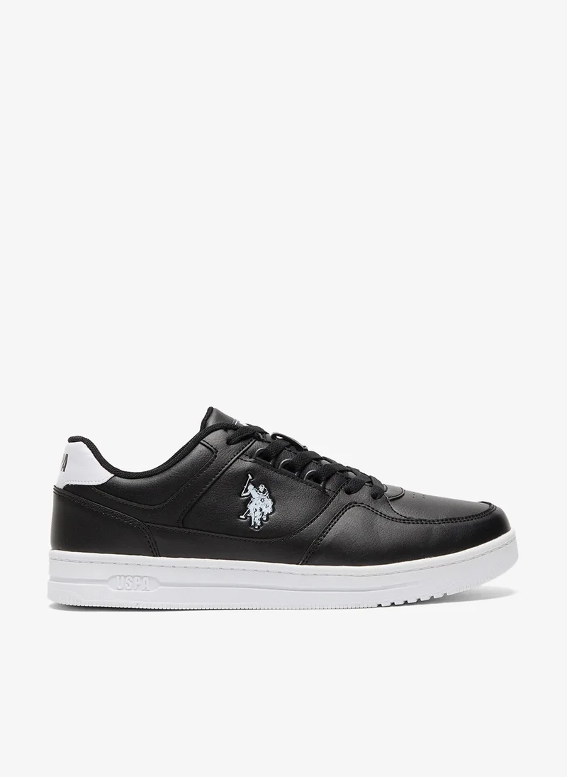 Men's Black Low-Top Sneakers - Classic Lace-Up Design Shoes, Comfortable for Everyday Outfits