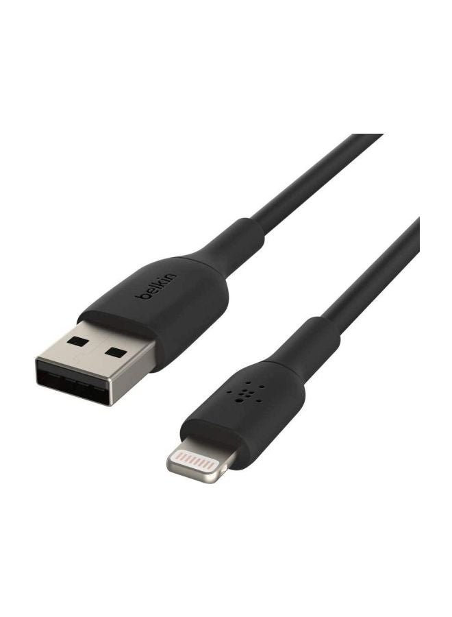 بيلكين كابل شحن لايتنينج (كابل بووست تشارج من لايتنينج إلى USB لأجهزة آيفون وآي باد وآيربودز) معتمد من MFi بطول متر واحد أسود - Image 3