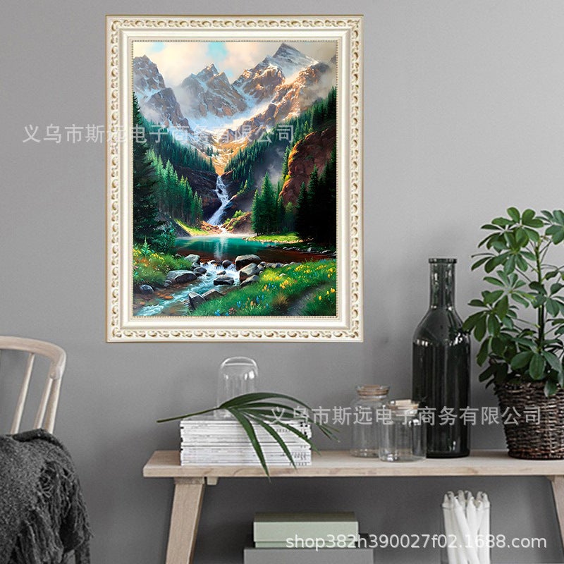 5D Diamond Mosaic Full Diamond Landscape Flowers Animal Cross Stitch Painting Decorative Painting Manufacturers - Image 4