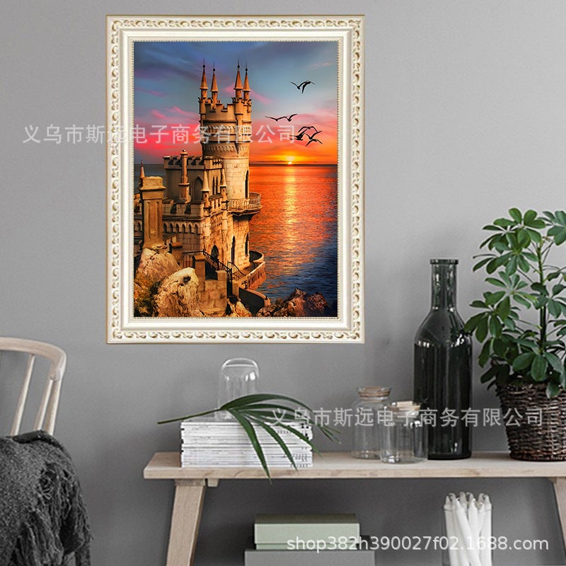 5D Diamond Mosaic Full Diamond Landscape Flowers Animal Cross Stitch Painting Decorative Painting Manufacturers - Image 3