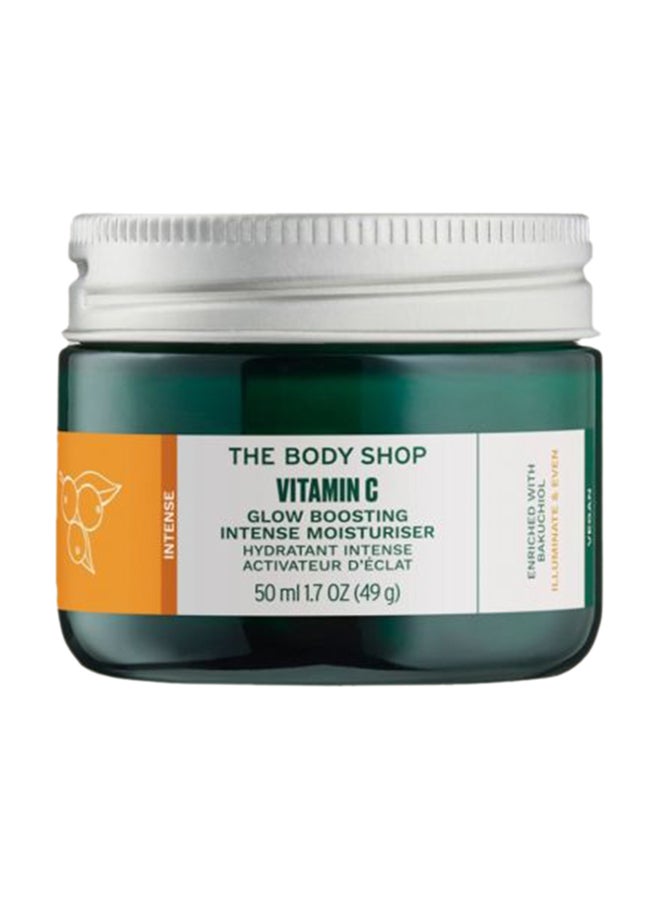 THE BODY SHOP Vitamin C Glow Boosting Intense Moisturiser – Brightening & Hydrating Face Cream with Olive-Derived Squalane, Bakuchiol & Stable Vitamin C | Evens Skin Tone, Enhances Radiance, Provides 48hr Moisture, 50ml - Image 1