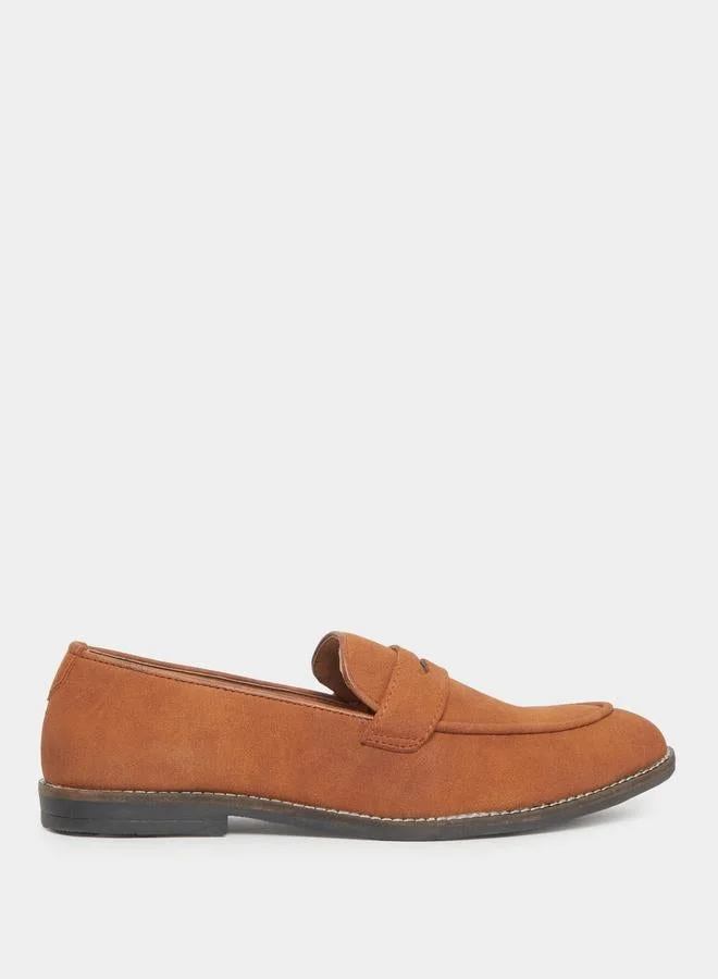 Styli Men Classic Suede Look Slip-On Loafers