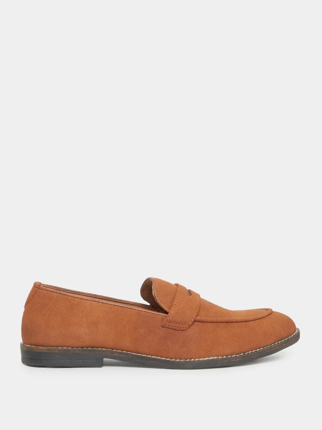 Men Classic Suede Look Slip-On Loafers