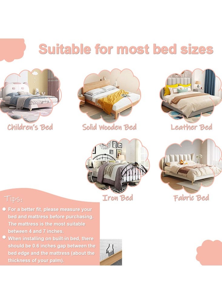 Meiyilan - Foldable Crib Rail Guard,Toddler Bed Rails Guard,Universal Baby & Children Rail,Upgrade Reinforced Safety Fence Protector for Cribs, Twin, Double, Full Size Queen King (1.5m) - Image 1