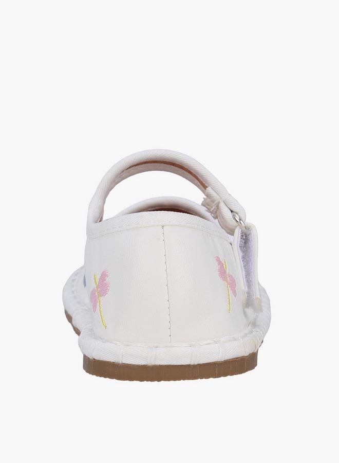 Flora Bella By Shoexpress أحذية باليرينا للفتيات مع إغلاق هوك وحلقة - Image 5