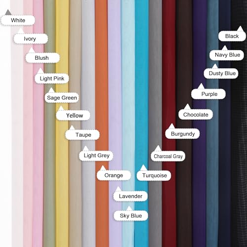 Lecloud Short Sheer Curtains 54 Inches Length 2 Panels, Light Filtering Voile Curtain Drapes for Half Window Kitchen Bedroom, Basic Rod Pocket Living Room Sheer Curtains, 40Wx54L Inches, Ivory - Image 5