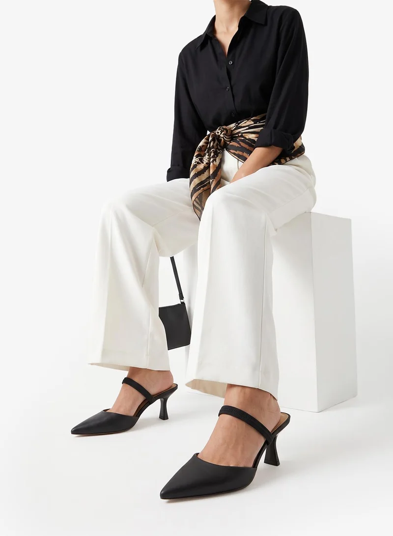 Call it Spring BLACK Zaydan Slingback Heeled Sandals for Women | Best Price UAE
