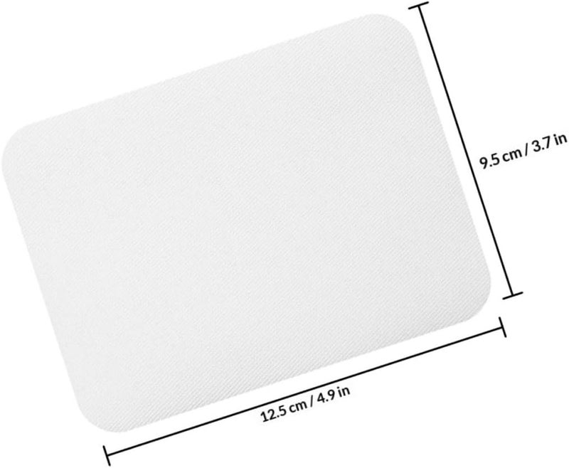 20pcs White Iron-on Denim Fabric Patches 12.5x9.5cm Rectangular Clothing Repair Stickers for Jeans Jackets Elbow Knee DIY Embroidered Garment Appliques - Image 2