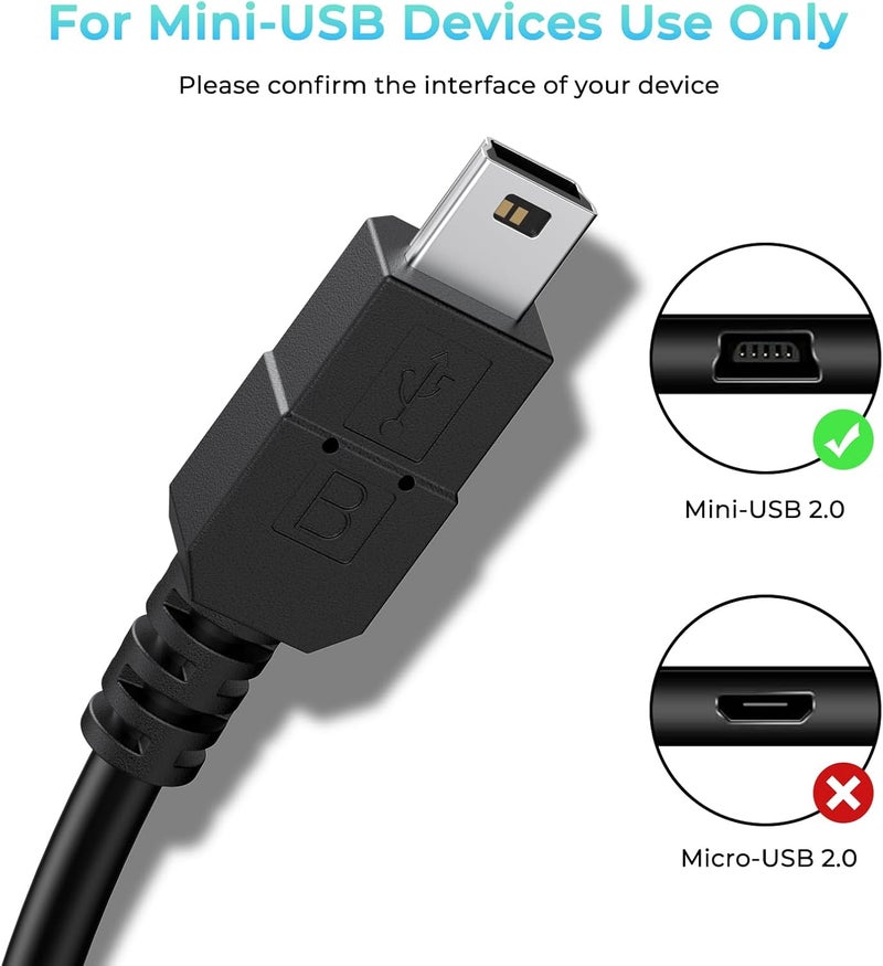 Demark USB PS3 Charging Cable, 6ft Mini USB Cable for PS3 Controller, Camera, MP3 Player, Dash Cam,  GPS - Image 2
