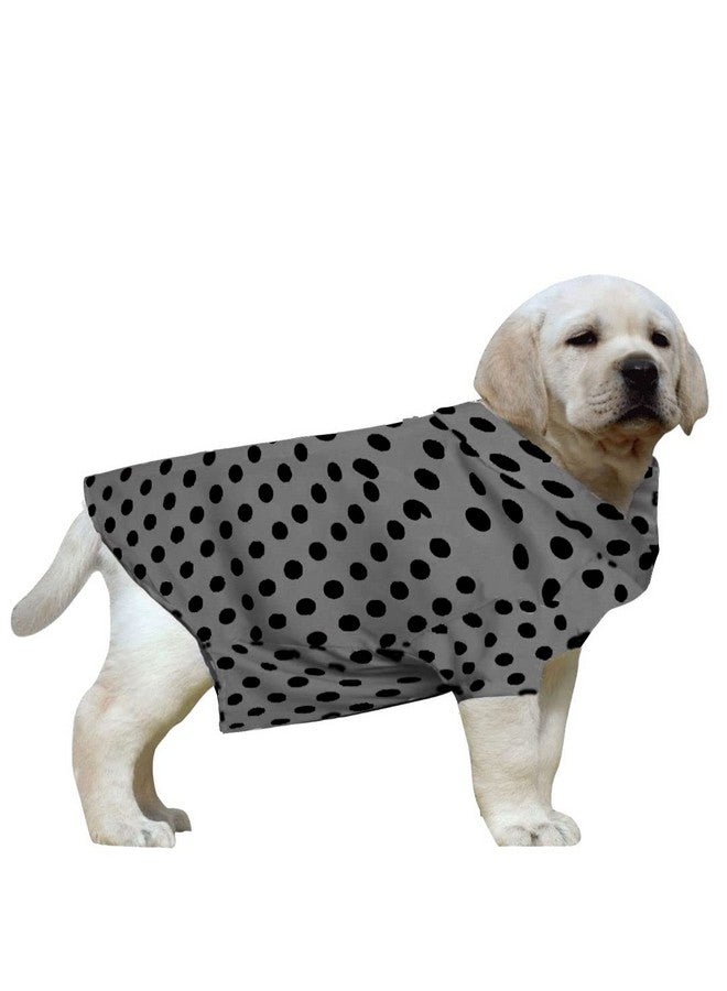 ويستيرن إرا قميص كلاب أساسي قابل للتنفس مطبوع عليه قطن، قميص فائق النعومة، قميص خفيف الوزن رقيق لطيف لحيواناتك الأليفة، ملابس كلاب مريحة للغاية (مقاس كبير جدًا - 30 بوصة) (رمادي بولكا) - Image 1