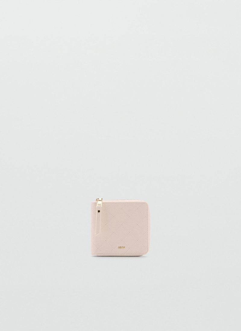 MANGO Decorative Stitching Wallet  - Image 1