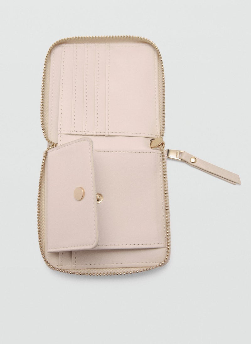 MANGO Decorative Stitching Wallet  - Image 3