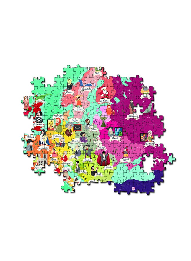 Clementoni Puzzle Map Geo Euro Monument 250 Pieces  - Image 2