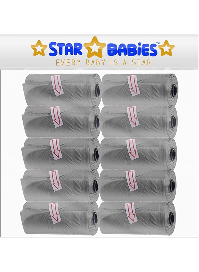 ستار بيبيز عبوة أكياس معطرة من 10 قطع، عبوة رمادية من قطعة واحدة - Image 1