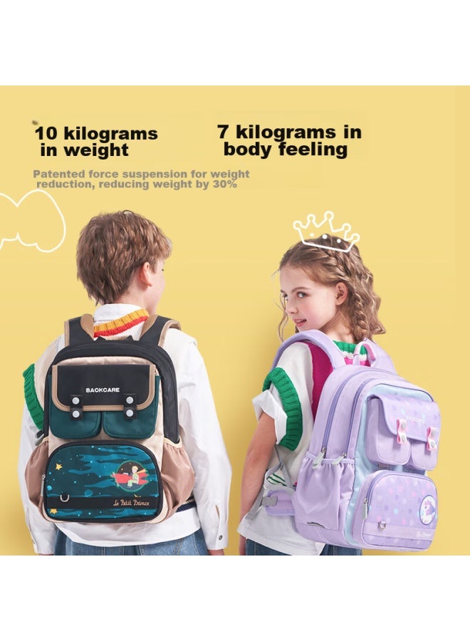Back Care Backpack For Primary School Students, Children's Ultra-lightweight Reduced-load Backpack, Boys' Spine-protecting Backpack B24-160b - Image 4