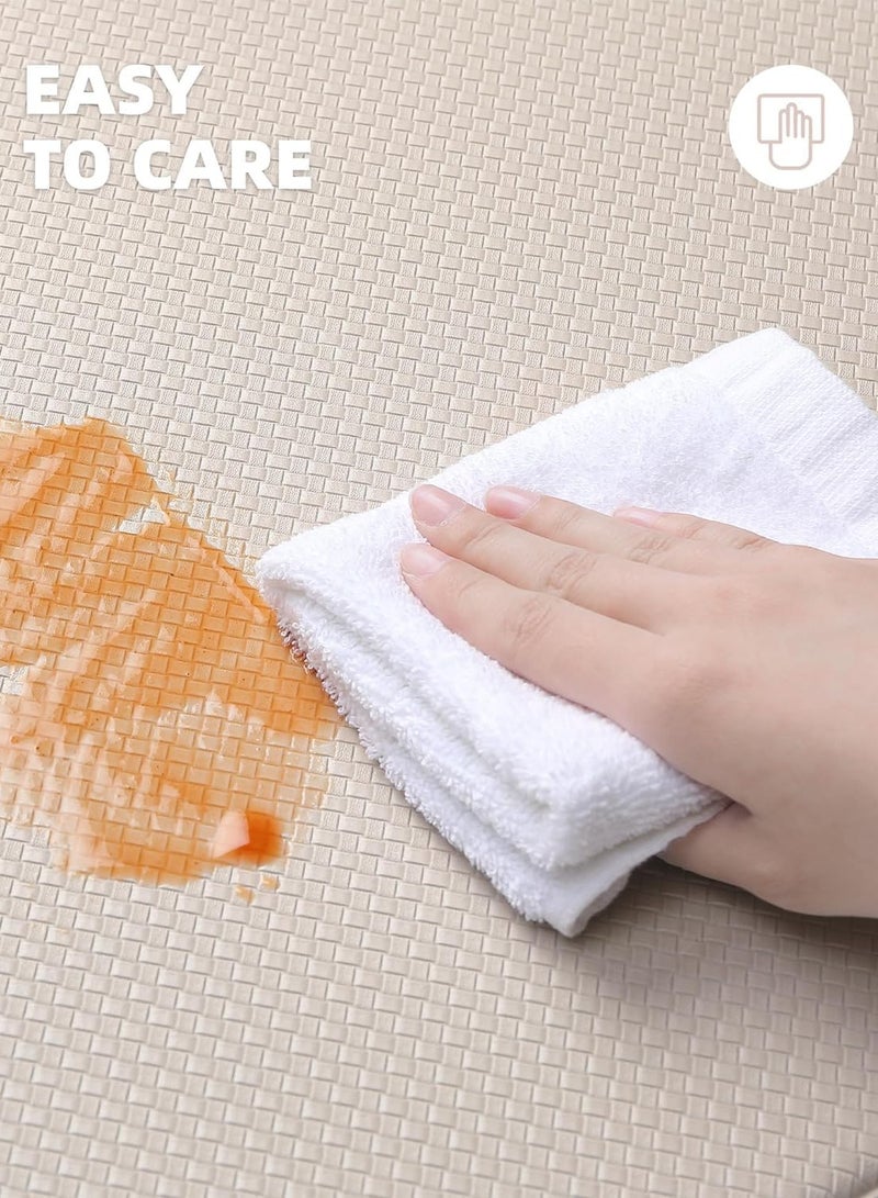 2 PCS Kitchen Rugs Washable, Non-Slip Kitchen Mats Natural Rubber Kitchen Mats for Floor Runner Rugs Set for Kitchen Floor Front of Sink, Hallway, Laundry Room 45 x 75 ,45 x 120 cm - Image 4