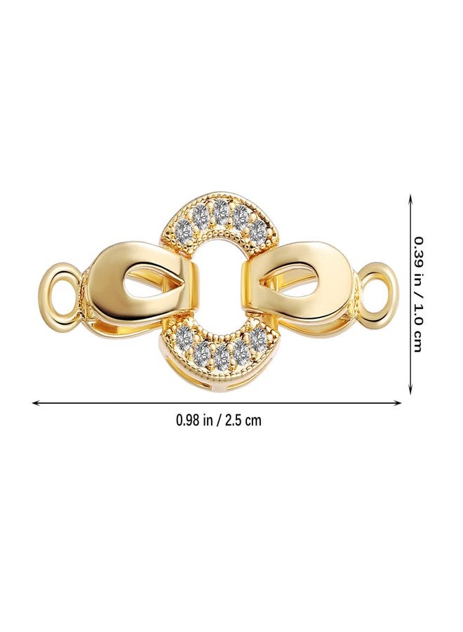 Sewroro 4Pcs Jewelry Clasps and Closures, Necklace Clasps Bracelet Clasps Knot Covers Pendant Connector for DIY Jewelry Making - Image 4