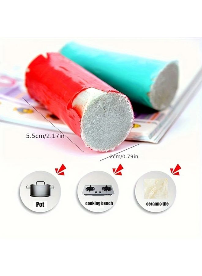 2pcs Magic Decontamination Stick Rust Removal Cleaning Wipe Pot Brush Random Color - Image 5