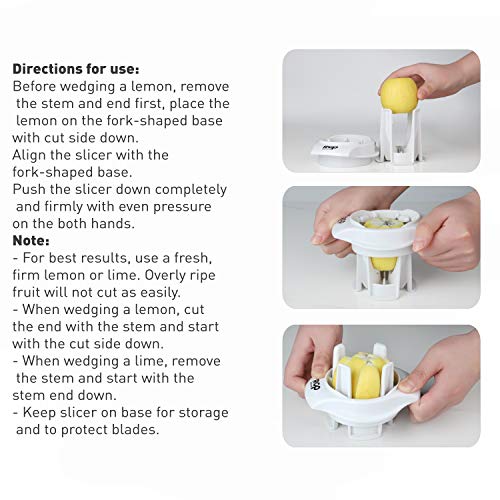 RCP PRODUCTS Lemon/Lime Slicer, to Garnish Food Drink - Stainless Steel Lime Cutter | Lemon Wedge Cutter for Perfect Lime Slices rebanador de limon - Chelda Lemon Salt and Tequila - Image 4