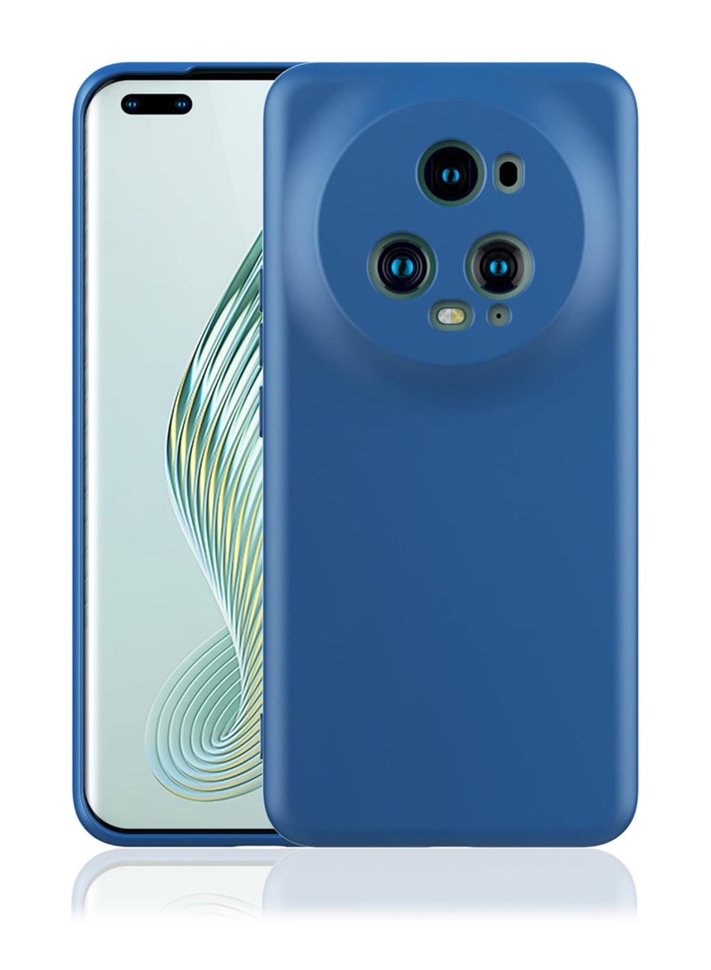 Honor Magic5 Pro Cover Navy Blue- Premium 2.0mm TPU Silicon, Enhanced Camera Protection with Lens Shield, Shockproof & Water-Proof Cover for Honor Magic5 Pro - Image 1