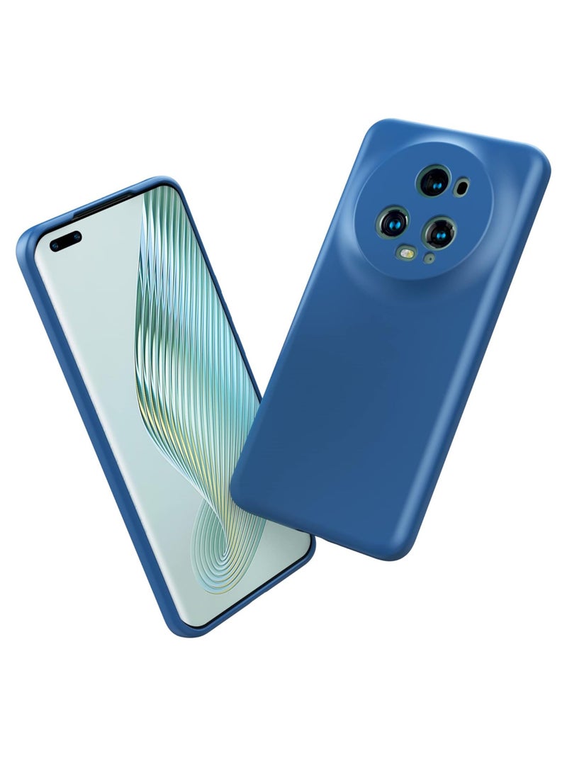 Honor Magic5 Pro Cover Navy Blue- Premium 2.0mm TPU Silicon, Enhanced Camera Protection with Lens Shield, Shockproof & Water-Proof Cover for Honor Magic5 Pro - Image 2