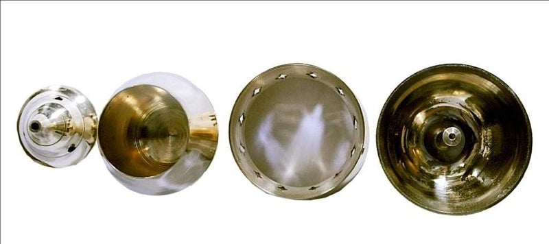 numeroastro numeroastro Kapoor Camphor Lamp Diffuser Diya In Brass For Purification Of Home 14 Cms 1 Pc - Image 3