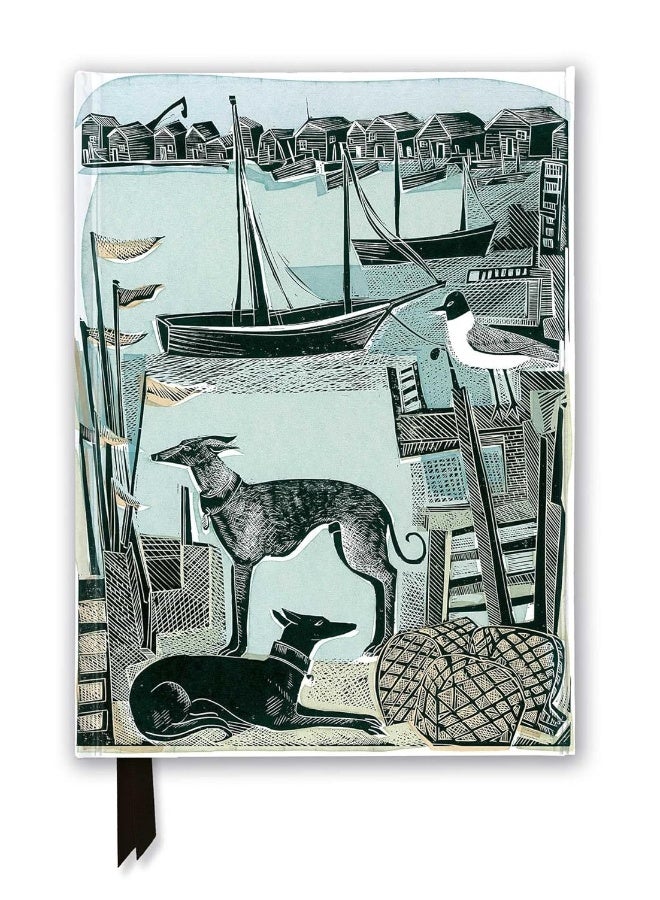 Angela Harding: Harbour Whippets (Foiled Journal)