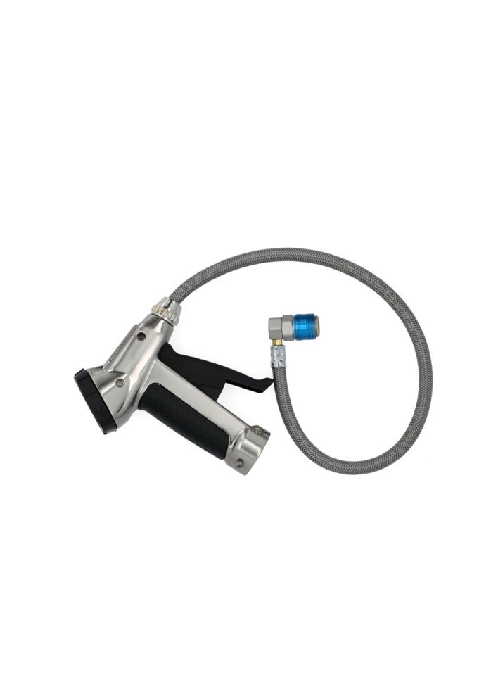 أه/سي برو R134a عبوة تفريغ غاز مكيف السيارة باللونين الأسود والفضي QC-2HD - Image 1