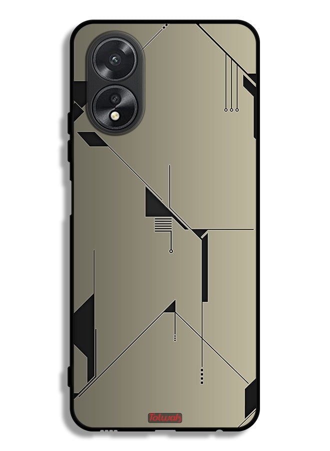 Tolwak Oppo A38 Protective Case Cover Minimalism Abstract Digital Art - Image 1