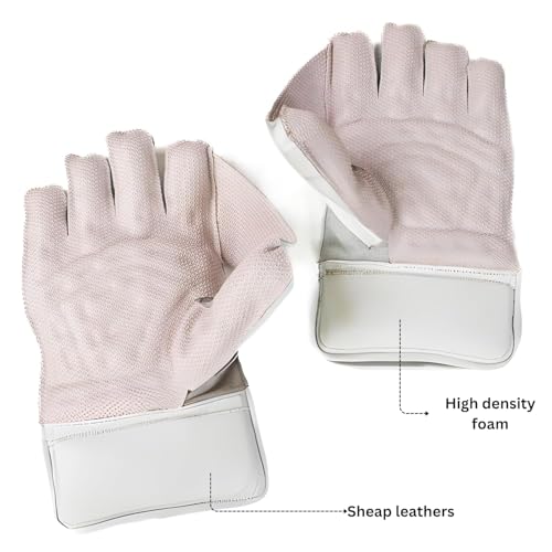 SLUGGER Leather Wicket-Keeping Gloves for Cricketers | Superior Grip, Protection & Comfort for Enhanced Performance - Image 2