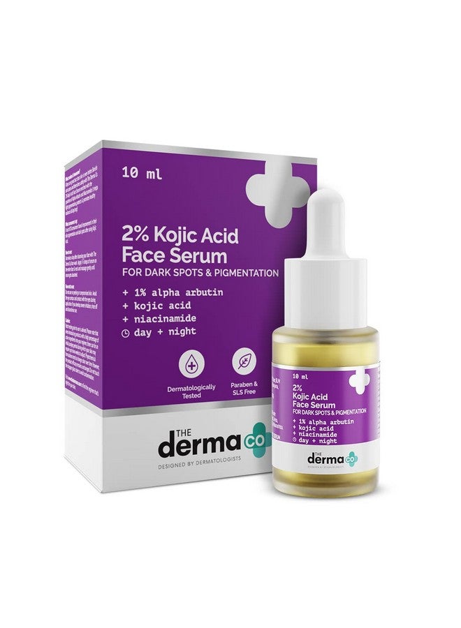 THE derma Co 2% Kojic Acid Face Serum With 1% Alpha Arbutin & Niacinamide For Dark Spots And Pigmentation - 10 Ml - Image 1