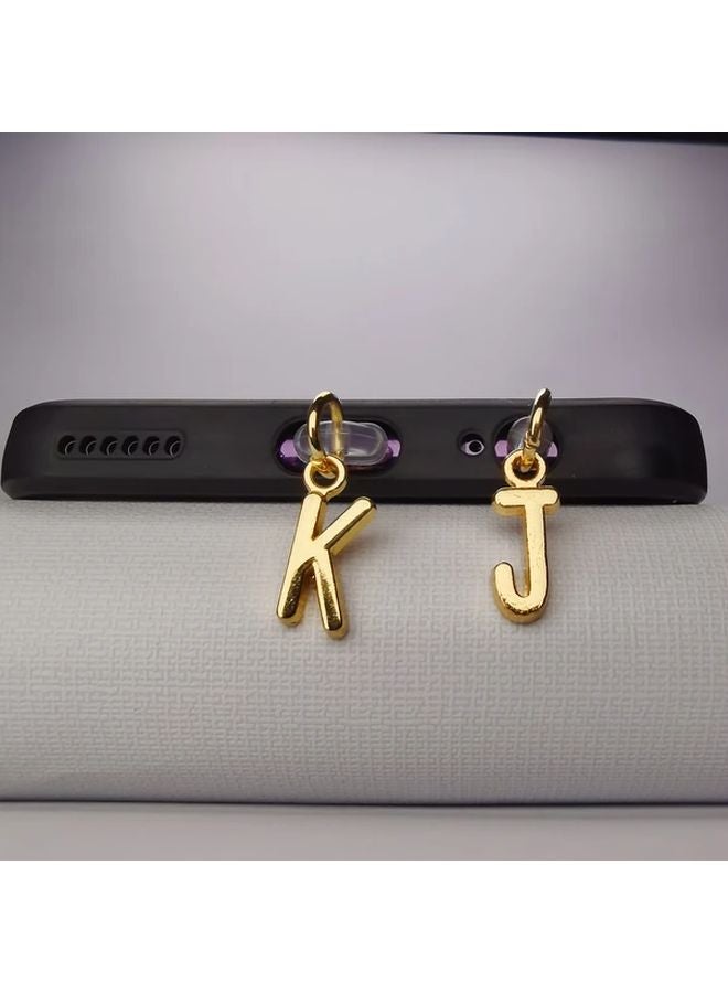 Golden Letter Z Phone Dust Plug Anti Dust Cover for iPhone Interface - Image 5