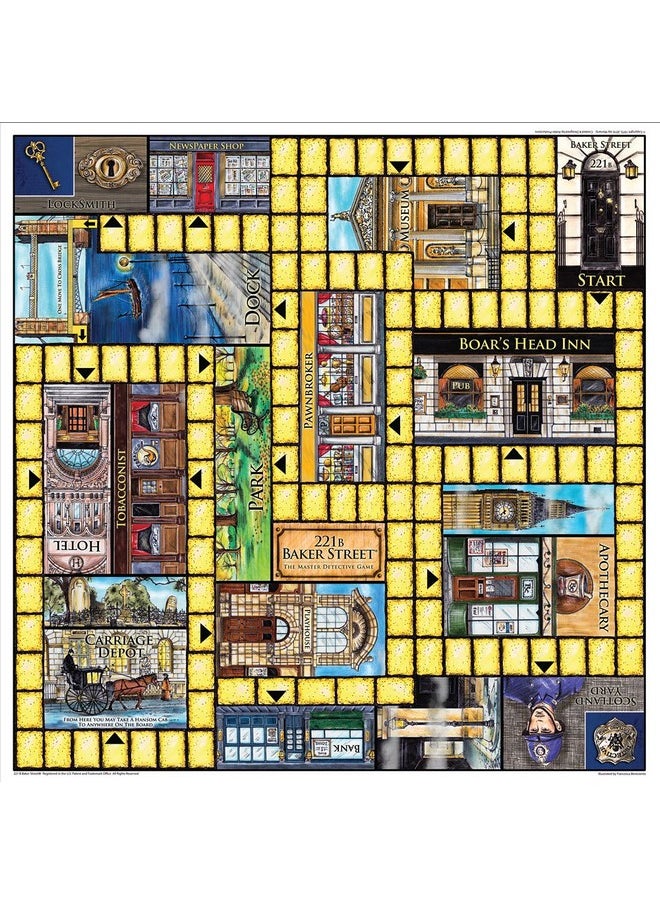John N. Hansen Deluxe 221B Baker Street Board Game - 200 Intriguing Adventures 2-6 Players  - Image 2