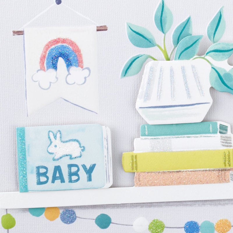 Hallmark Studio Ink Baby Shower Card for New Parents (Made a Human) Welcome New Baby, Congratulations, Gender Reveal - Image 4
