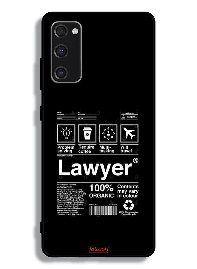Tolwak Samsung Galaxy S20 FE Protective Case Cover Lawyer Sticker - Image 2