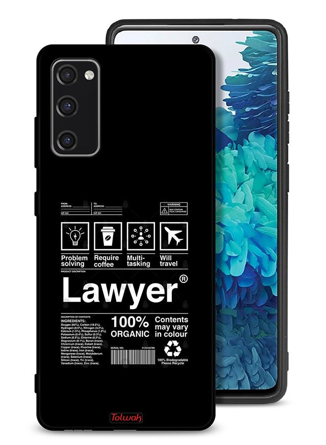 Tolwak Samsung Galaxy S20 FE Protective Case Cover Lawyer Sticker - Image 1