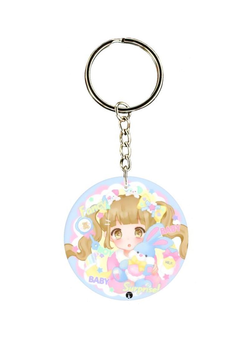 Cartoon Printed Keychain