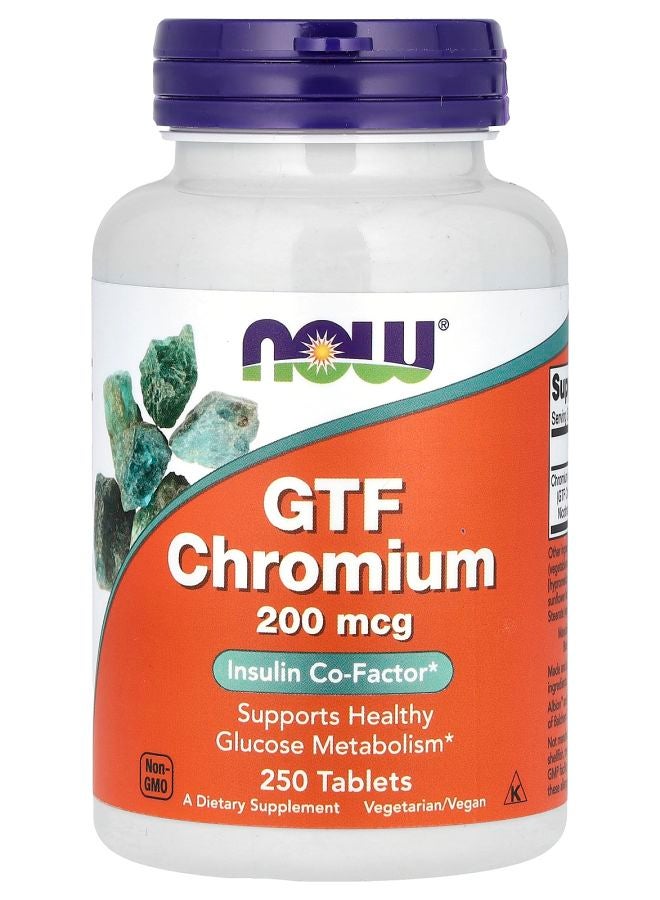 now GTF Chromium 200 mcg 250 Tablets