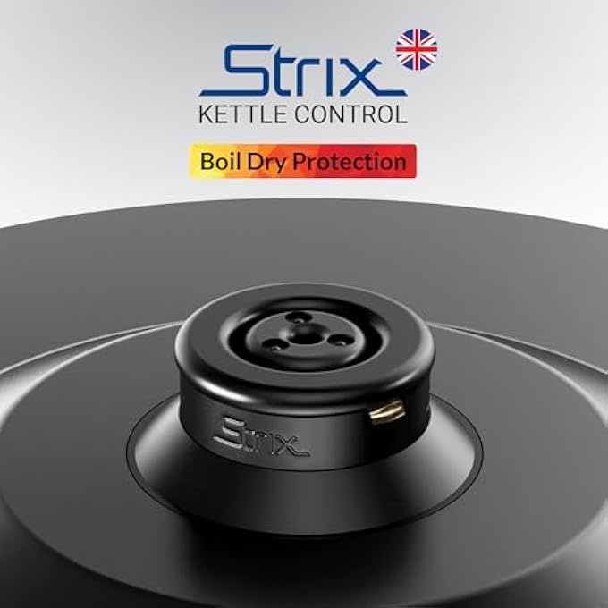 Feller Germany 2200W 2In1 Teamaker 2L Glass Kettle1L Teapot By German Technology Strix KeepWarmBoilDryOverheat Stainless Steel Teapot Kit Ts288 2Y GuaranteeUae Version Black - Image 4