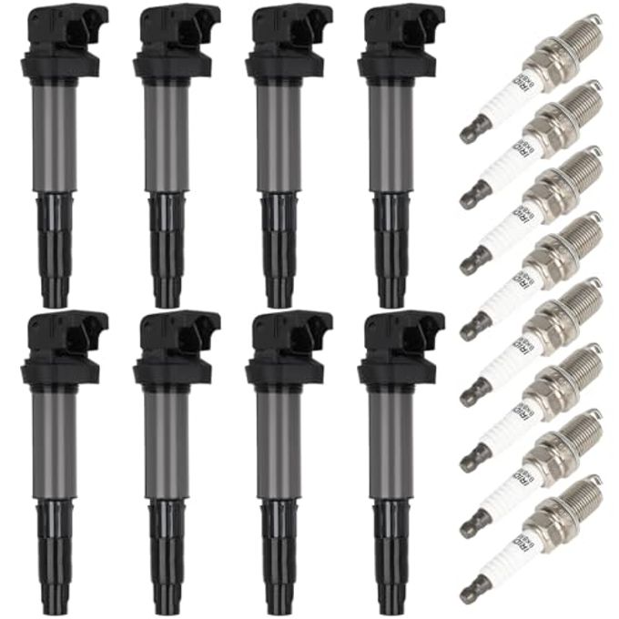 ECCPP 8 ignition coils with 8 iridium Spark Plugs,UF522,coils packs,for BMW 545i 645Ci 745i 745Li X5 Morgan Aero 8,UF522 CU1171 IIS063 - Image 4