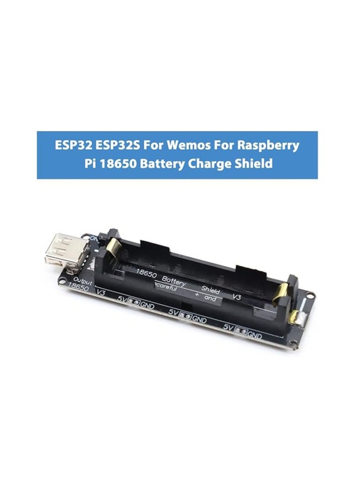 Generic - 1865O Battery Holder Double Port Batteries 18650 Li-ion V8 Battery Shield Micro USB 5V/3A 3V/1A Power Bank Battery Charging Module for and Arduino - Image 1