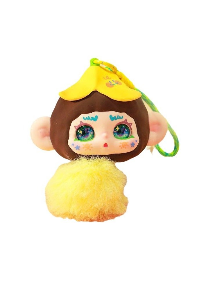General Qimeng Bio KIMMON Silicone Earphone Bag Series Blind Box Cute Earphone Bag Pendant Tide Play Gift (Single Box)  - Image 1