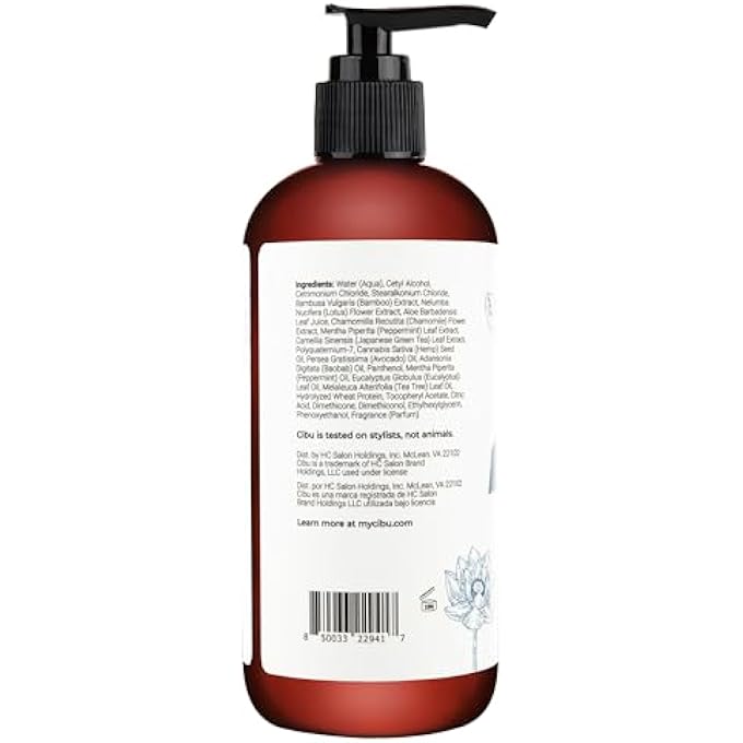 cibu BALANCE CONDITIONER 30063 NUTRIENT-RICH FORMULA MOISTURIZES, STRENGTHENS & REPAIRS DRY HAIR | SULFATE-FREE FOR ALL HAIR TYPES /TEXTURES | GENTLE FOR DAILY USE FOR CLEAN, HEALTHY SHINE 11.83OZ - Image 3