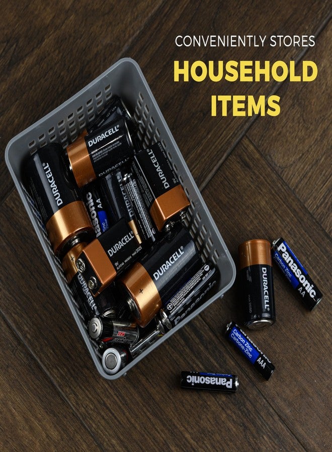 واي بي أم هوم مجموعة YBM HOME من 3 سلال تخزين بلاستيكية شفافة، مثالية لتنظيم أغراض المنزل، والأرفف، والمكاتب. صواني/حاويات عملية رائعة لخزائن المطبخ، وغرف النوم، والحمامات. - Image 5