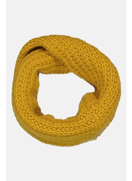Cool Club Toddlers Girl Textured Scarf 17 D cm, Mustard  - Image 3