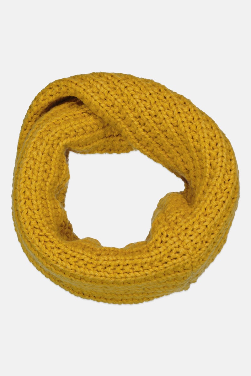 Cool Club Toddlers Girl Textured Scarf 17 D cm, Mustard - Image 3