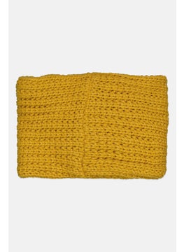 Cool Club Toddlers Girl Textured Scarf 17 D cm, Mustard  - Image 2