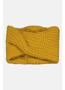 Cool Club Toddlers Girl Textured Scarf 17 D cm, Mustard  - Image 1