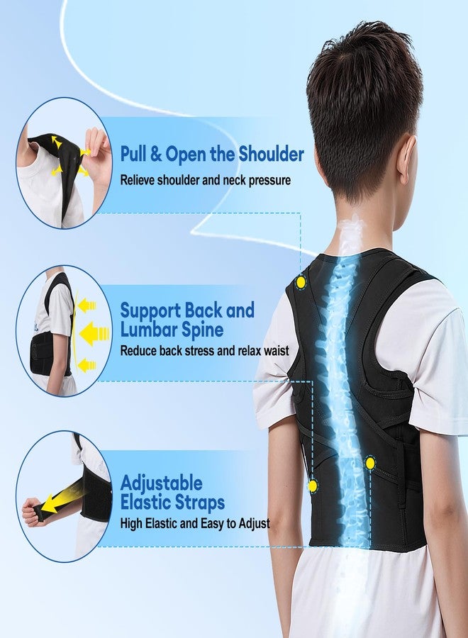 babaka Posture Corrector for Kids and Teens Adjustable Full Back Support Brace, Scoliosis, Dowagers Hump, Hunchback, Spine Corrector Boys and Girls (Large, Waist: 23''-27'') - Image 5